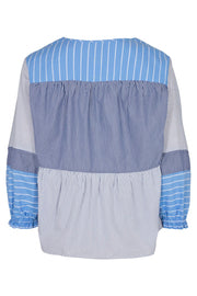 Kaia Multi Striped Blouse | Multi Stripes | Skjorte fra Gossia