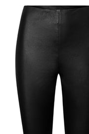 Stretch Leggings | Black | Læder leggings fra Depeche