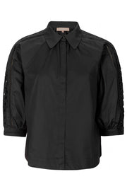 Pricilla 3/4 Shirt | Black | Skjorte fra Soft Rebels