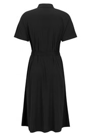 Katrina Midi Dress | Black | Skjorte kjole fra Soft Rebels