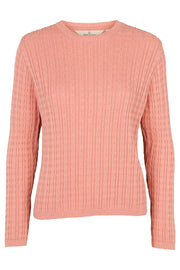 Aline Sweater | Rose Tan | Strik pullover fra Basic Apparel