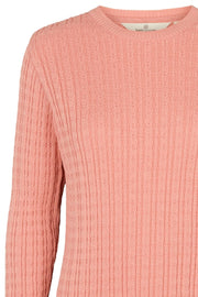 Aline Sweater | Rose Tan | Strik pullover fra Basic Apparel