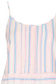 Emilia Big Stripe Dress | Blue/White/Rosa Stripes | Kjole fra Gossia