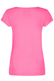 Troy Tee SS | Fandango Pink | T-shirt fra Mos Mosh