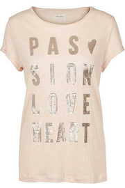 Crave Tee (Rosa) - T-shirt fra Mos Mosh -  Mos Mosh - Lisen.dk