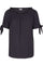Laime blouse | Sort | T-shirt med bindebånd fra Freequent