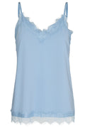 Bicco ST | Chambray Blau | Spitzentop von Freequent