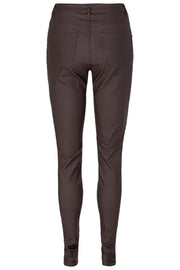 Aida Pant Cooper Gold | Chicory Coffee | Coatede bukser fra Freequent