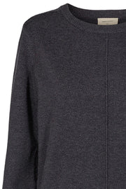 Claura Pullover | Charcoal Melange | Pullover fra Freequent