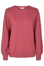 Claura Pullover | Earth Red | Pullover fra Freequent