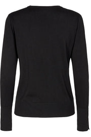 Katie Pullover Button | Sort | Pullover fra Freequent