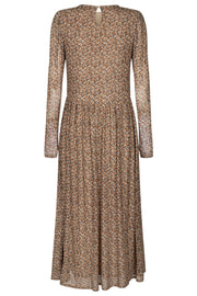 Hama Dress | Caramel Cafe | Lang kjole med print fra Freequent