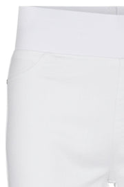 Shantal Pant Denim Sustain | Bright White | Denim leggings fra Freequent