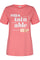 Fenja Tee Sus Sustain | Pink lemonade | T-shirt med tekst fra Freequent
