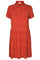 Spot Dress Button | Rød | Jersey kjole med prikkere fra Freequent