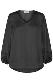 Nicco Balloon blouse | Sort | Bluse fra Freequent