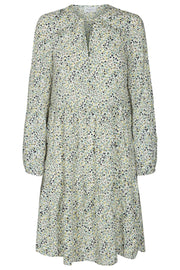 Any Dress Bloom Sustain | Offwhite | Kjole med print fra Freequent