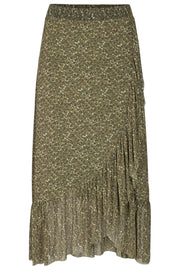 Viola Skirt Bloom | Burnt olive | Nederdel med print fra Freequent