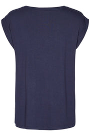 Gene ss mia | Navy | T-shirt fra Freequent