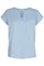 Viva-V-SS-Pocket-Color | Chambray Blue  | T-Shirt fra Freequent