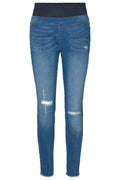 Shantal Pant Ankle Broken | Mittelblau | Denim Knöchelleggings von Freequent