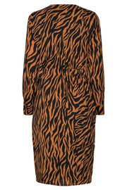 Zelina Dress | Zebra mix | Slå-om kjole med print fra Copenhagen Muse