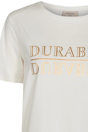 Fenja Tee Durable | Off white | T-shirt med tekst fra Freequent