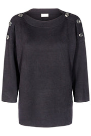 Ani Pullover | Charcoal Melange | Pullover fra Freequent
