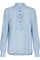 April Shirt | Forever Blue | Bluse med flæser fra Freequent