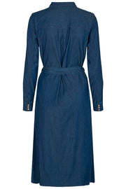 Salou Dr | Medium Blue | Denim kjole fra Freequent