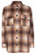 Edith Shirt Jacket | Beige Sand Mix | Skjorte jakke med tern fra Freequent