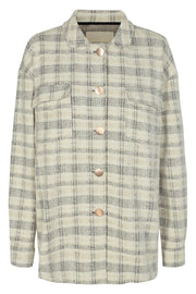 Beatrix Shirt Jacket | Birch Mix | Ternet jakke fra Freequent