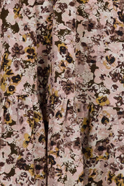 Melly Graphic Flower Dress | Dusty Green | Kjole fra Neo Noir