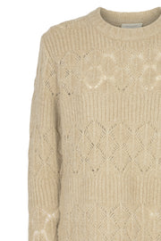 Sila Pullover Pattern | Silver Mink melange | Bluse fra Freequent