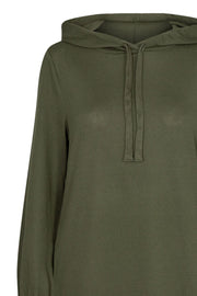 Elcos Dr Hoodie  | Olive Night solid | Kjole fra Freequent