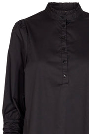 Frances Shirt Flounce | Black | Skjorte fra Freequent