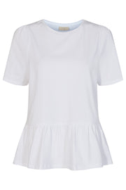 Ava SS | Bright White | T-shirt fra Freequent