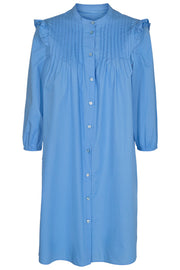 Emili Shirt Dress | Chambray Blue | Skjortekjole fra Freequent