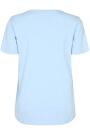 Fenjal Tee Six  | Chambray Blue  | T-shirt fra Freequent