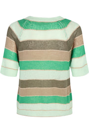Clain Pullover | Ming Green Mix | Pullover fra Freequent