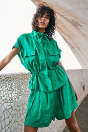 Sophie Shirt | Green briar | Bluse fra Copenhagen Muse