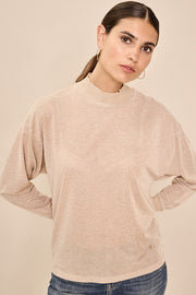 Cher LS Blouse | Gold | Bluse fra Mos Mosh