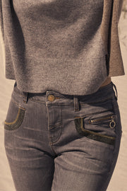 Naomi Shade Jeans, Regular | Grey | Jeans fra Mos Mosh