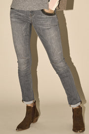 Naomi Shade Jeans, Regular | Grey | Jeans fra Mos Mosh