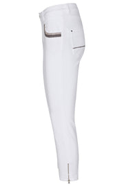 Naomi Shade White Jeans, Cropped | White | Jeans fra Mos Mosh