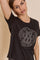 Leah O-SS Stud Tee | Black | T-shirt fra Mos Mosh