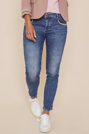 Naomi Row Jeans | Blue | Jeans fra Mos Mosh