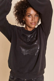Zanna Tiger Sweatshirt | Black | Sweatshirt fra Mos Mosh