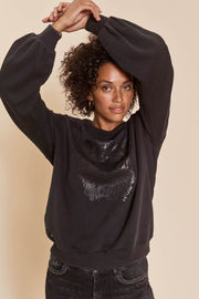 Zanna Tiger Sweatshirt | Black | Sweatshirt fra Mos Mosh