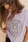 Leah O-SS Stud Tee | Orchid Petal | T-shirt fra Mos Mosh